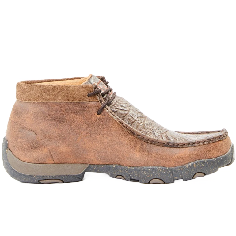 Twisted X® Men's Chukka Driving Moc Chocolate & Chocolate Shoes MDM0090