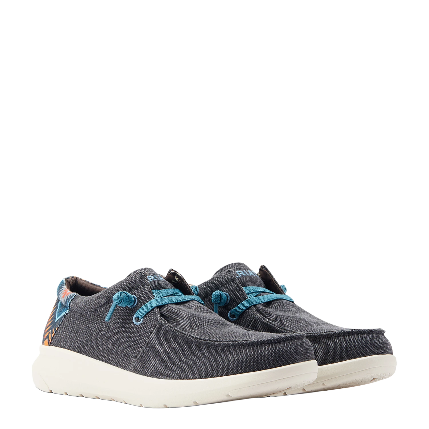 Ariat® Men's Hilo 2.0 Stretch Charcoal Blue & Aztec Blue Casual Shoes 10044586