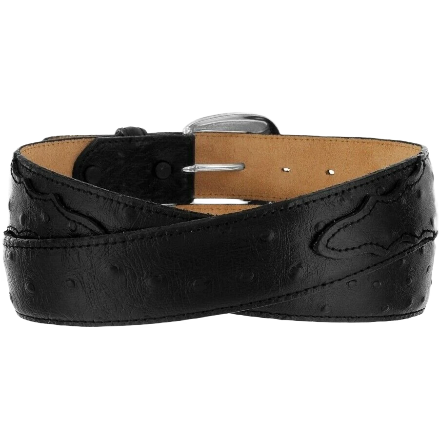 Tony Lama Men'sPrint 1 3/8" Black Dress Belt 1373L