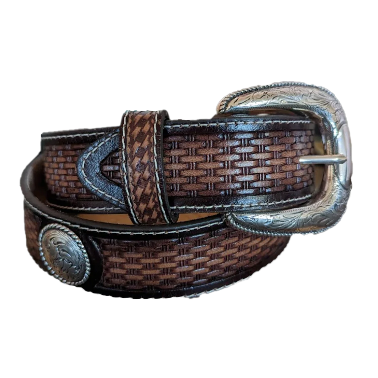 Tony Lama® "Brownfield" Tan Leather Belt C42824
