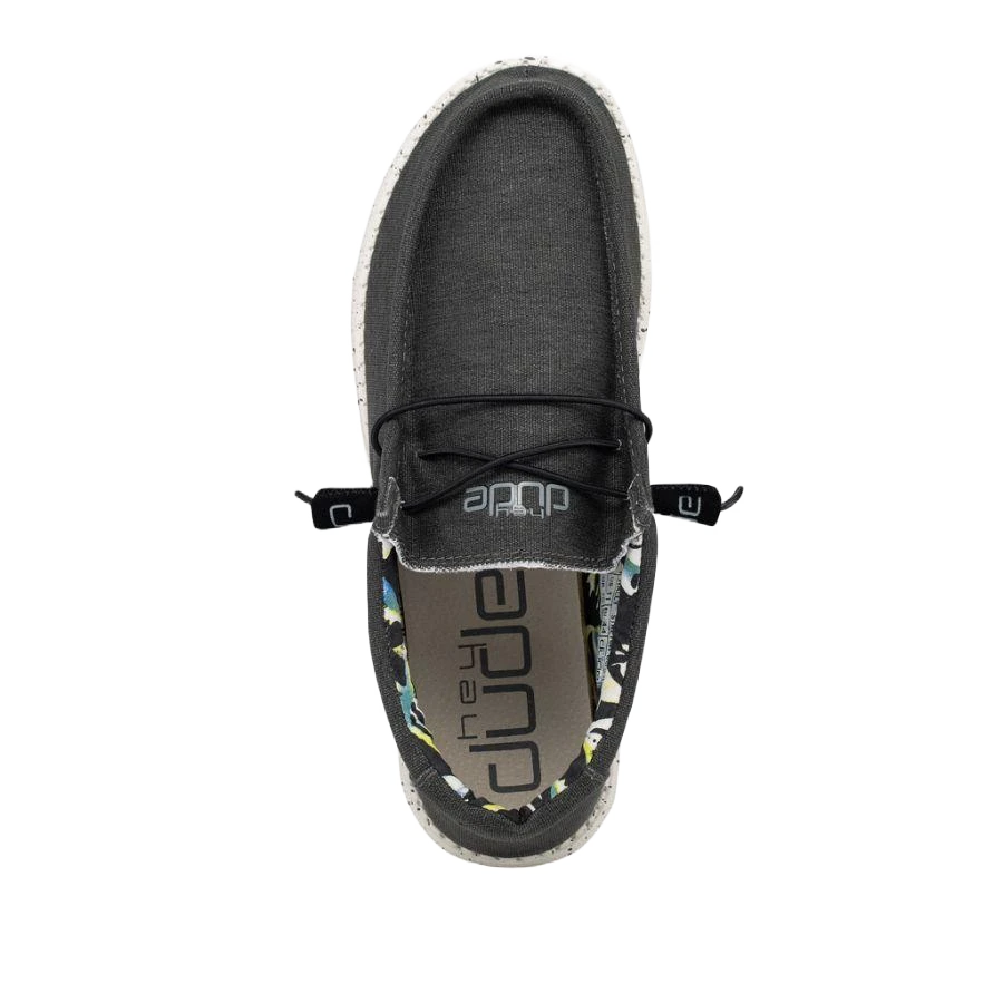 Hey Dude Men's Wally Stretch Black Shoes 110384900