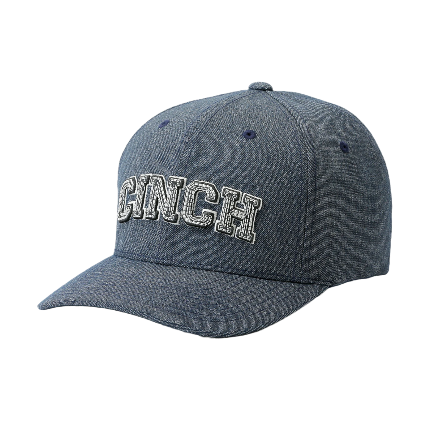 Cinch® Men's Logo FLEXFIT® Heathered Navy Baseball Cap MCC0627791