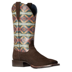 Ariat Men's Pendleton Circuit Dark Coffee Night Dance Boot 10038228