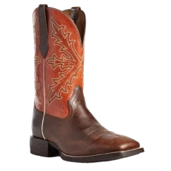 Ariat Men's Qualifier Wicker & Orange Boom Boots 10035900