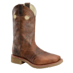 Double H Men's Brown Wide Square Toe ICE™ Roper Boot DH5134