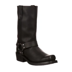 Durango Men's Harness Motorcycle Leather Black Pull On Boots DB510