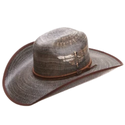 Justin Bent Rail Fenix Black Straw Cowboy Hat JS5256FNX-BK