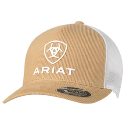 Ariat Mens Tan Corduroy Shield Logo Snapback Ball Cap A300013608