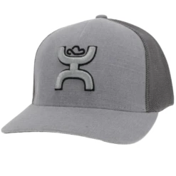Hooey "Coach" 5 Panel Grey Flexfit Hat 2112GY