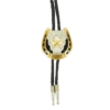Double S Western Horseshoe Slide Bolo Tie 22704