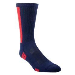 Ariat® Men's VentTEK Mid Calf Performance Navy & Red Socks AR2351-400