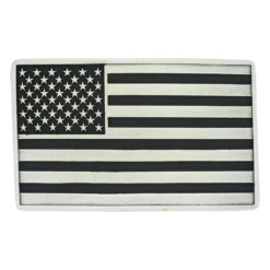 Montana Silversmiths Antiqued American Flag Attitude Buckle A644