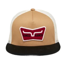 Kimes Ranch® Unisex Panoramic Trucker Work Wear Brown Cap S22-1620WB