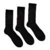 Ariat Premium 3 PK Mexico Black Crew Socks AR2239-003
