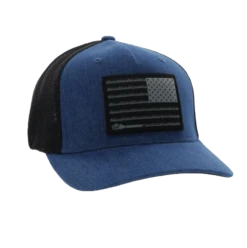 Hooey Men's Liberty Roper 5-panel Denim & Black Flexfit Cap 2210DEBK