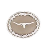 Nocona Men'sRope Edge Barbed Wire Longhorn Belt Buckle 3702613