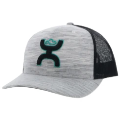 Hooey "Sterling" 6-Panel Grey & Black Trucker Cap 2217T-GYBK
