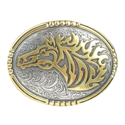 Nocona Mens Antique Horse HeadBelt Buckle 38014