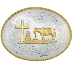 Montana Silversmiths Christian Cowboy Western Belt Buckle 1350-731