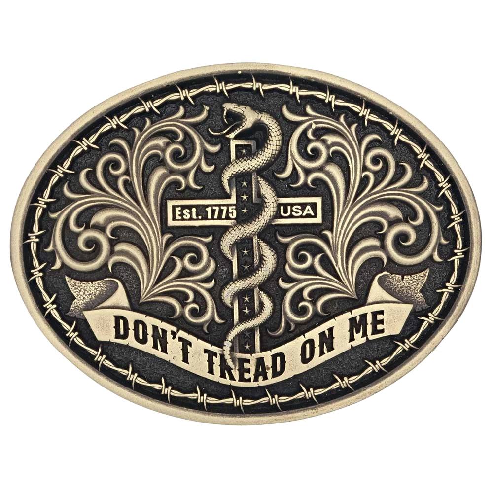 Montana Silversmiths Patriots Faith Attitude Belt Buckle A944C