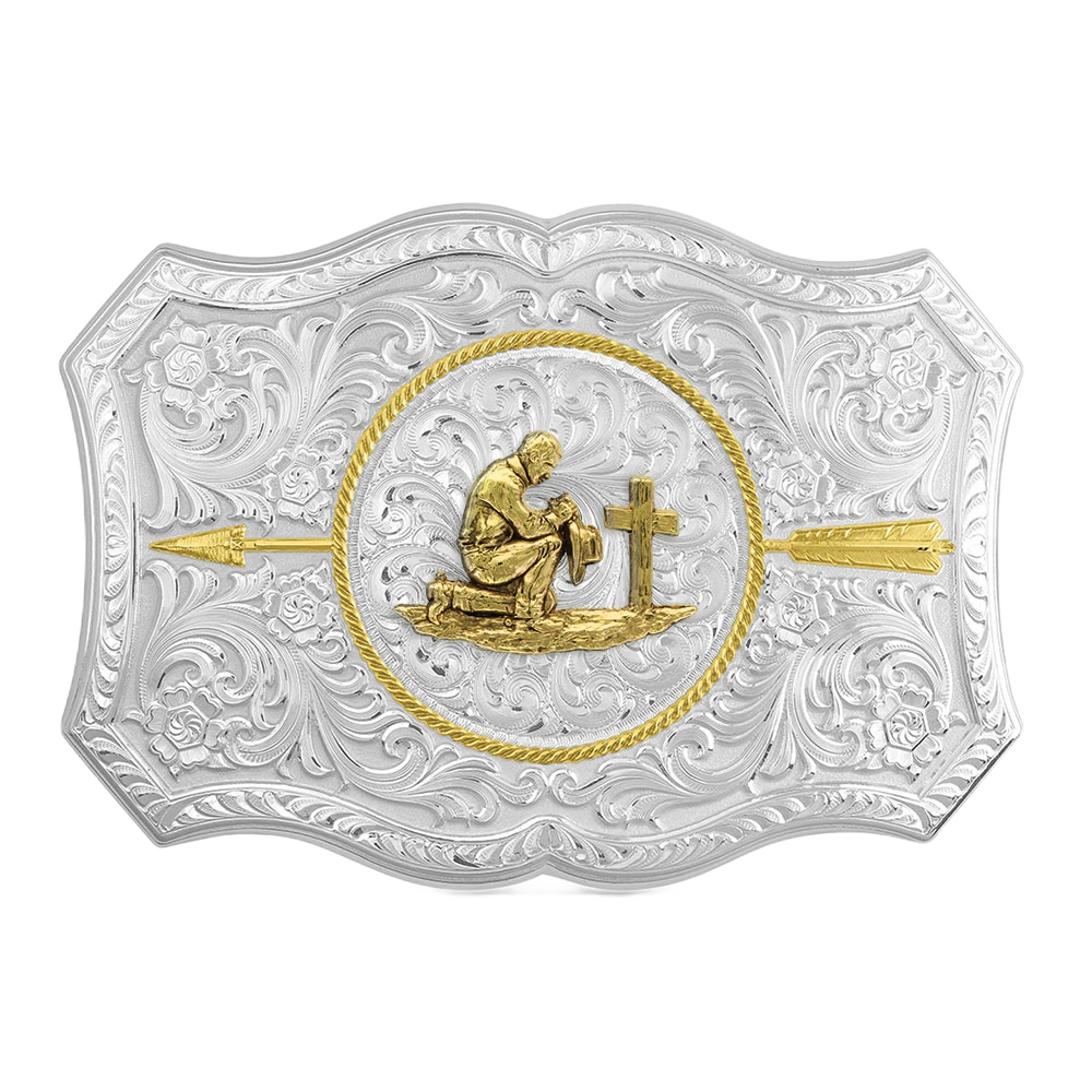 Montana Silversmiths®Praying Cowboy Belt Buckle 45710-917M