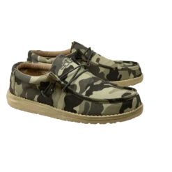 Hey Dude Men's Wally Canvas Camo Shoes 110067003