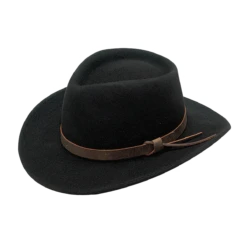 Twister Men's Dakota Crushable Black Felt Cowboy Hat 7211201