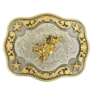 Nocona Mens Bullrider & Stars Rectangle Belt Buckle 3798702