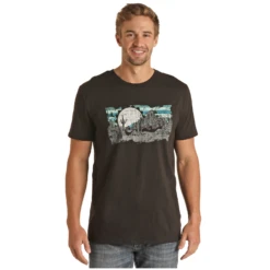 Panhandle® Unisex Graphic Black T-Shirt RRUT21R065-01