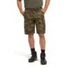 Ariat Mens Rebar Relaxed Durastretch Olive Camo Cargo Shorts 10034723
