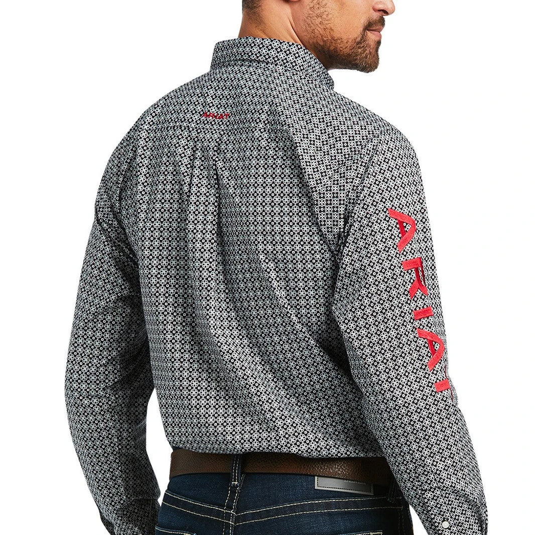 Ariat Men's Team Russ Black Fitted Button Down Shirt 10039238