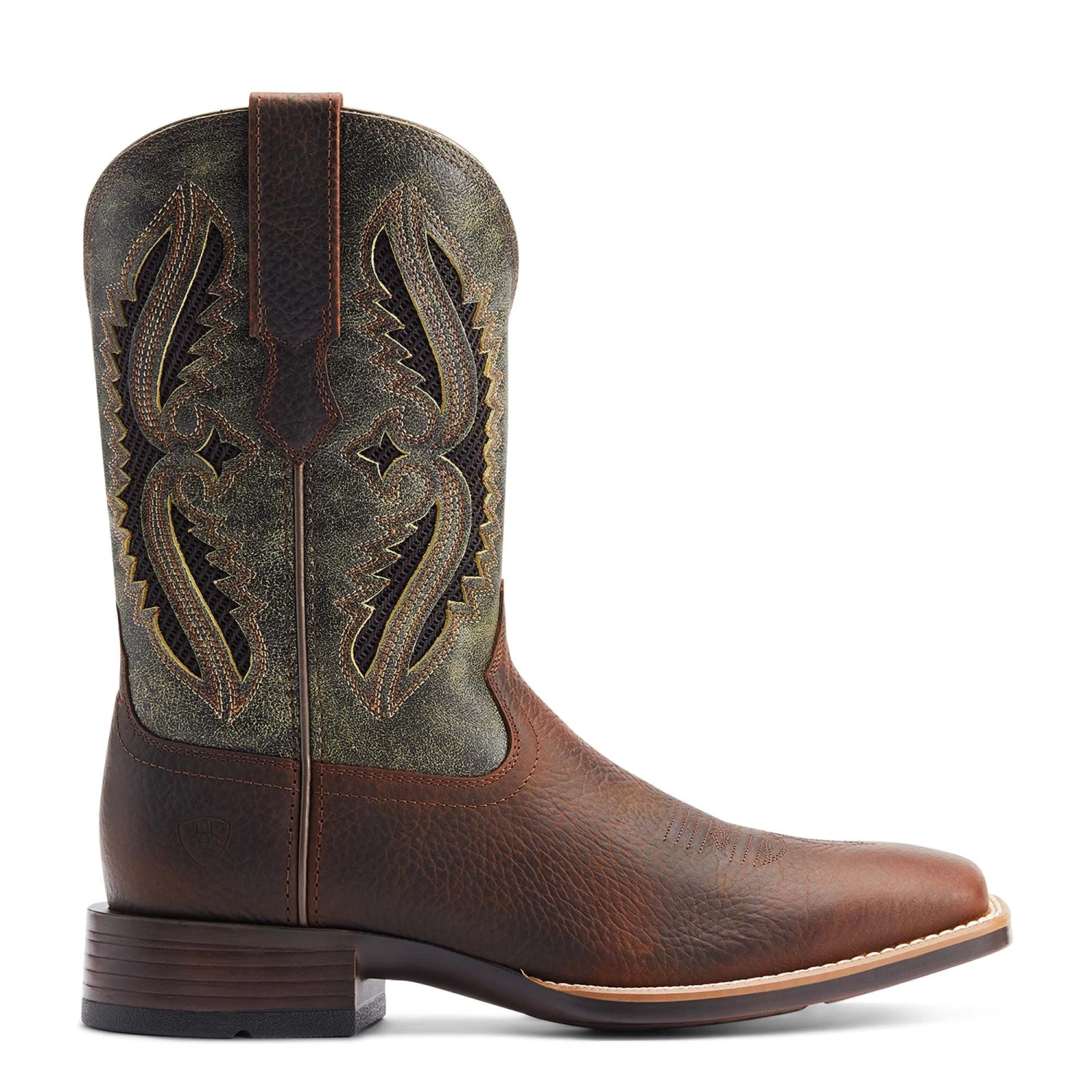 Ariat® Men's Rowder VentTEK™ 360° Rowdy Rust & Forest Green Western Boots 10044478