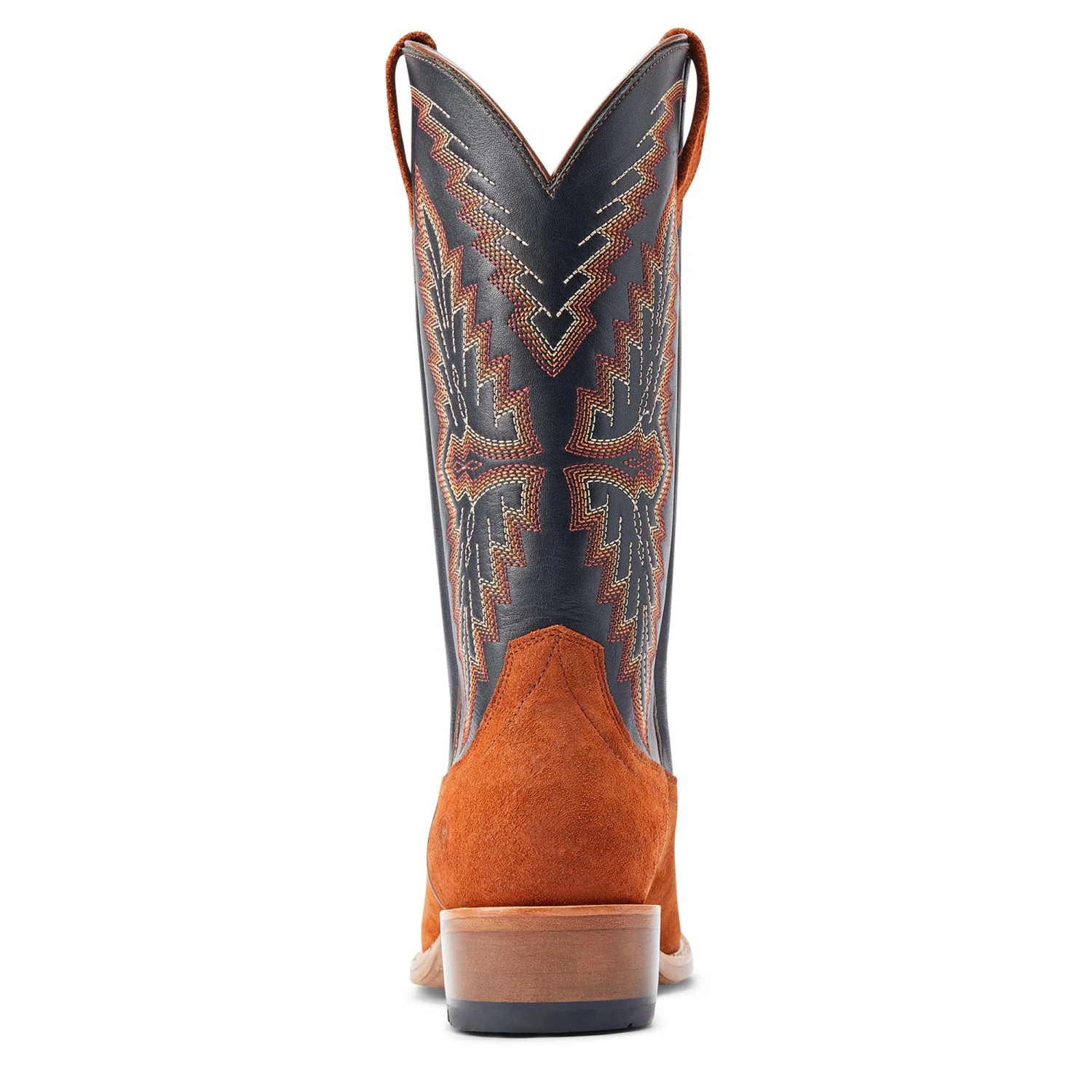 Ariat® Men's Futurity Showman Dark Copper Roughout & Black Western Boots 10044524