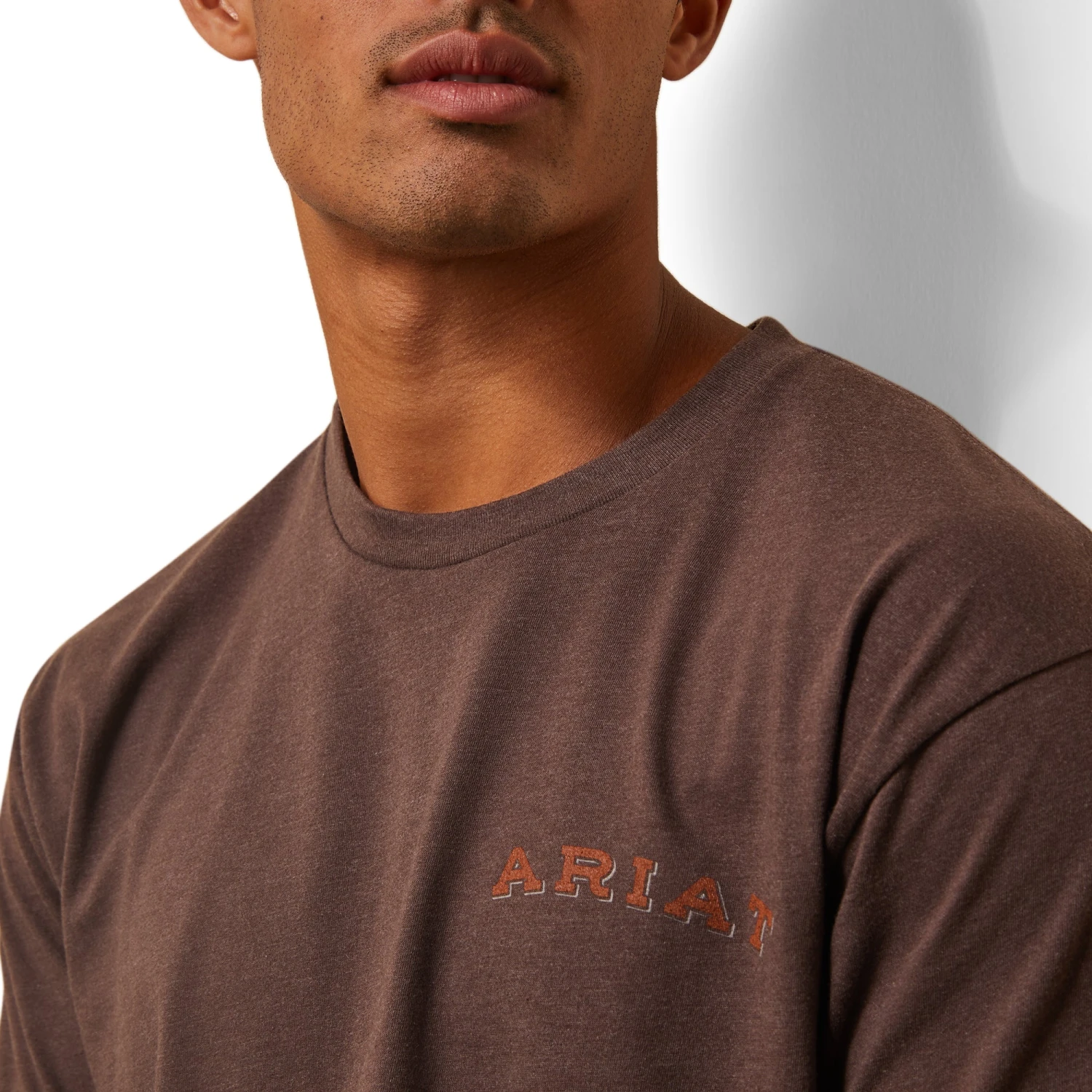 Ariat® Men's Farm Truck Brown Heather Graphic T-Shirt 10044768