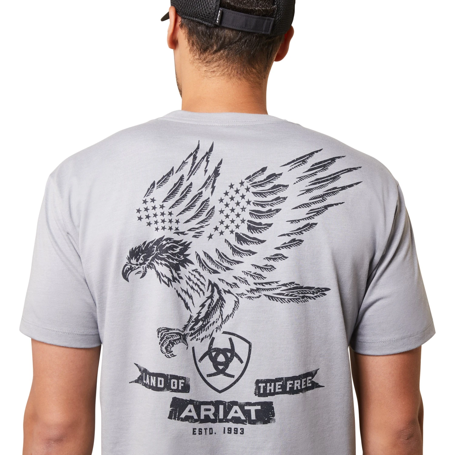 Ariat® Men's Fighting Eagle Stone Heather Graphic T-Shirt 10044773