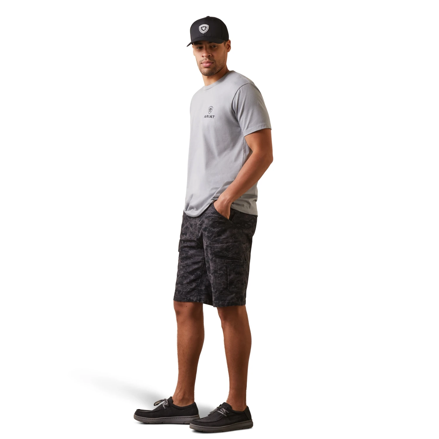 Ariat® Men's Fighting Eagle Stone Heather Graphic T-Shirt 10044773