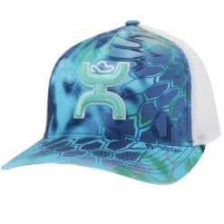 Hooey® Men's Bass 5-Panel Blue & White Trucker Hat 2155T-BLWH