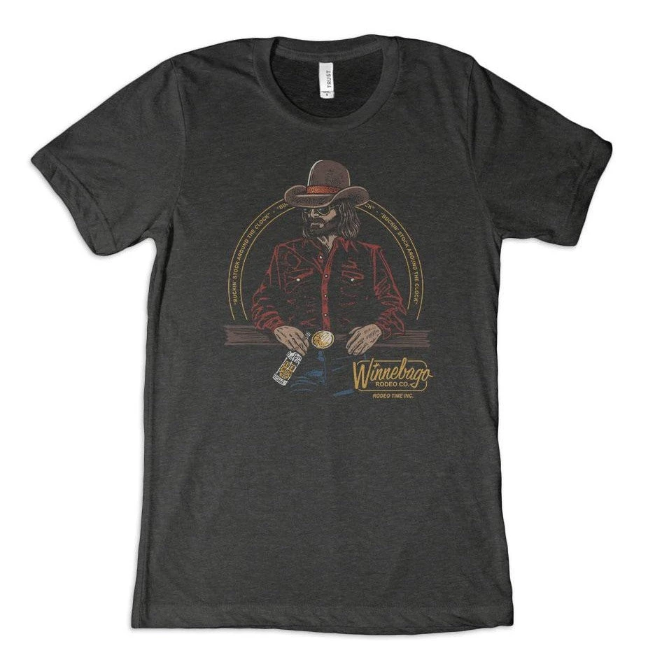 Dale Brisby Winnebago Cowboy Short Sleeve Charcoal T-Shirt DB009-CHR